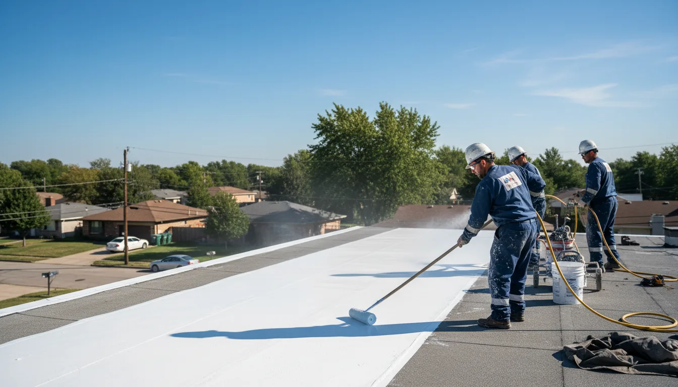 Commercial roof coating in Healdton, OK near me